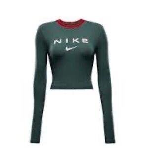 Nike Women's Dark Green Long Sleeve Tee